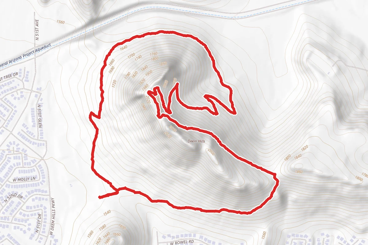 Circumference Trail to Ridgeline Trail Loop