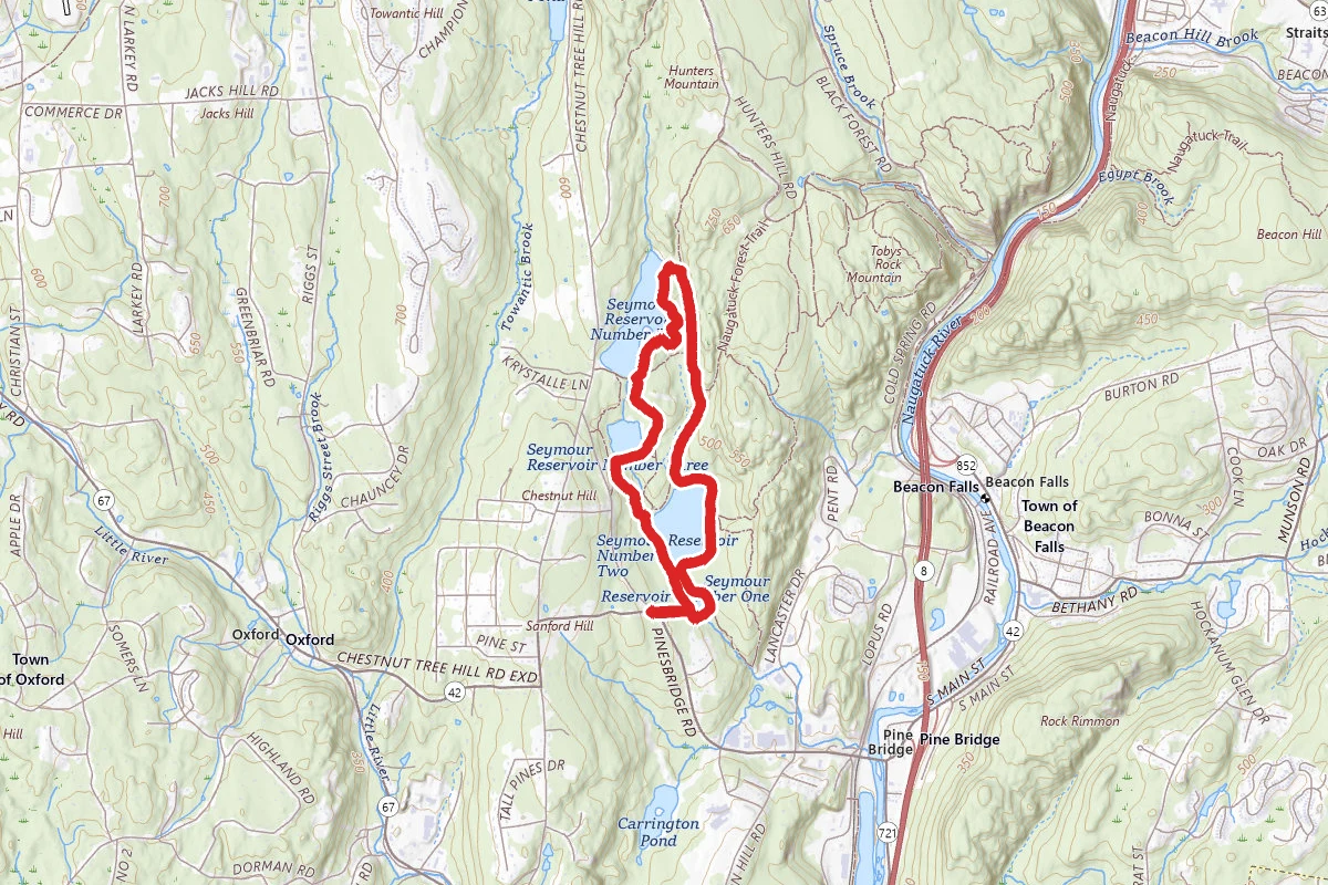 Naugatuck Reservoirs 2, 3, and 4 Loop