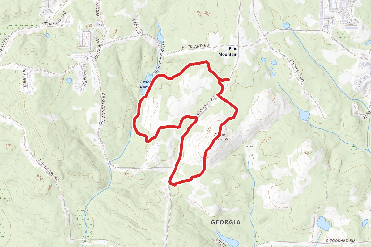 Arabia Mountain, Klondike, and Forest Trails Loop