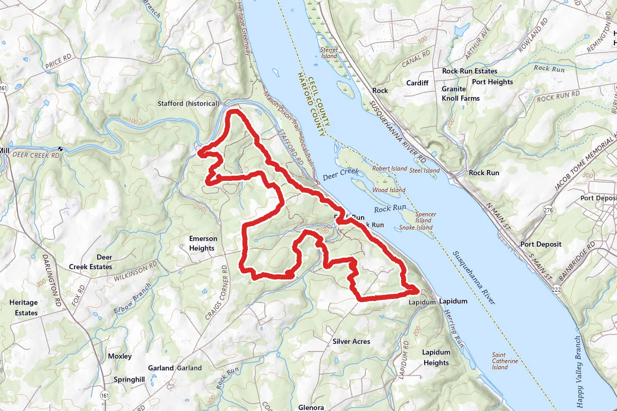 Lapidum Rock Run Loop