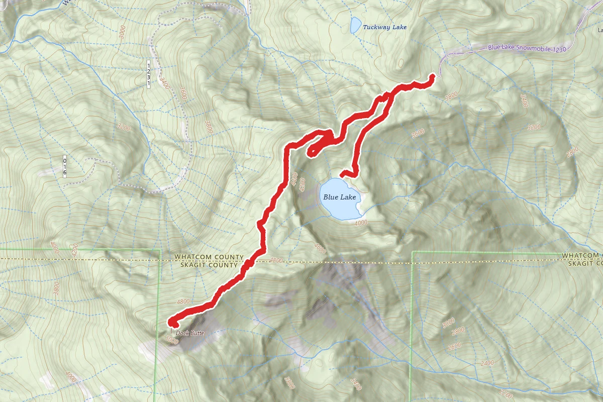 Blue Lake and Dock Butte Trail