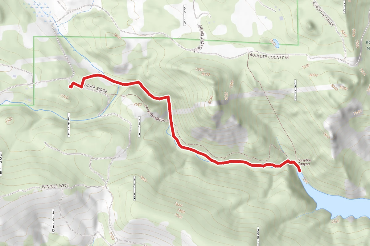 Forsythe Canyon to Waterfall and Gross Reservoir