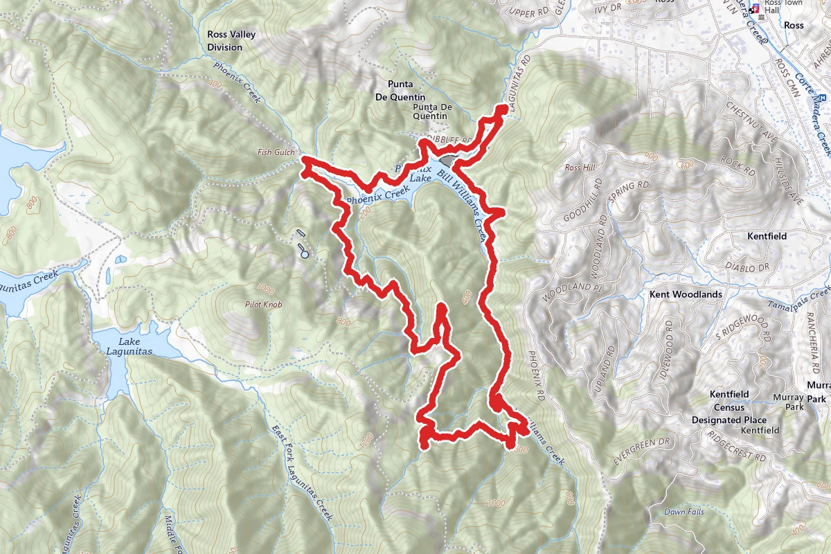 Tucker Trail, Eldridge Grade Fire Road, and Shaver Grade Road Loop