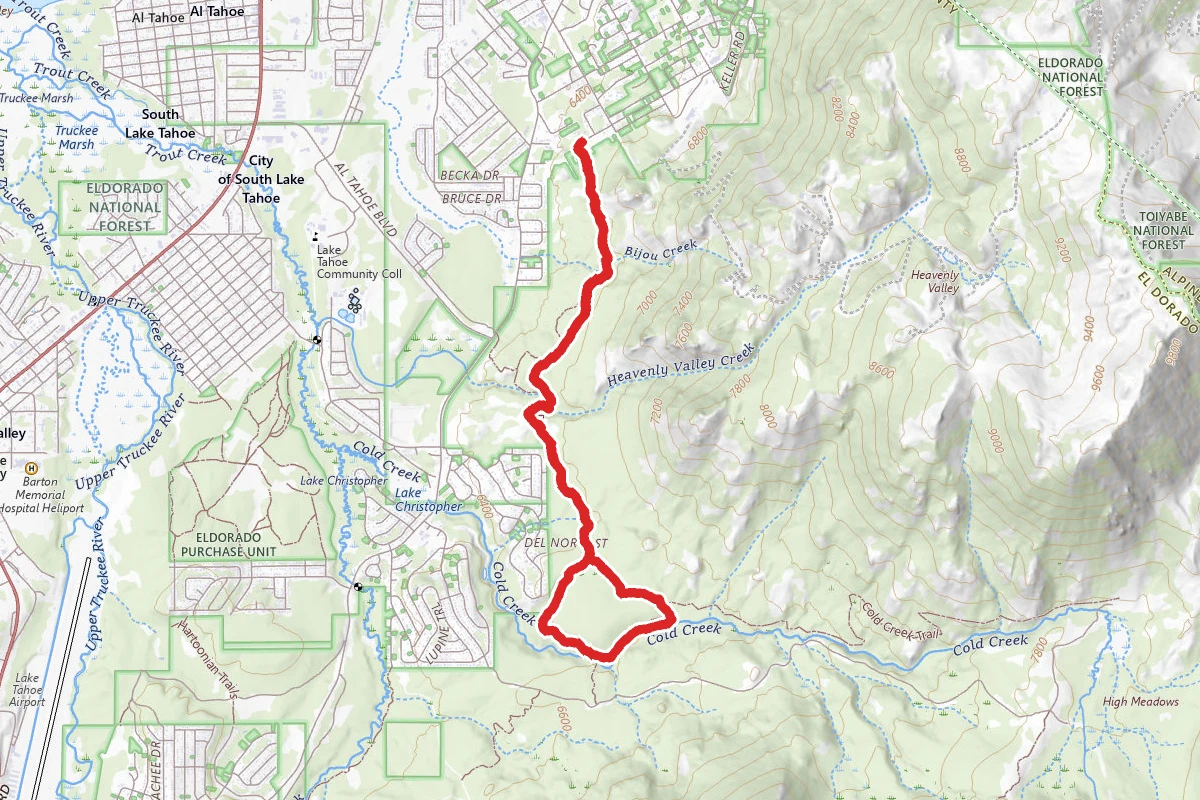 Powerline Trail to Cold Creek Trail Loop