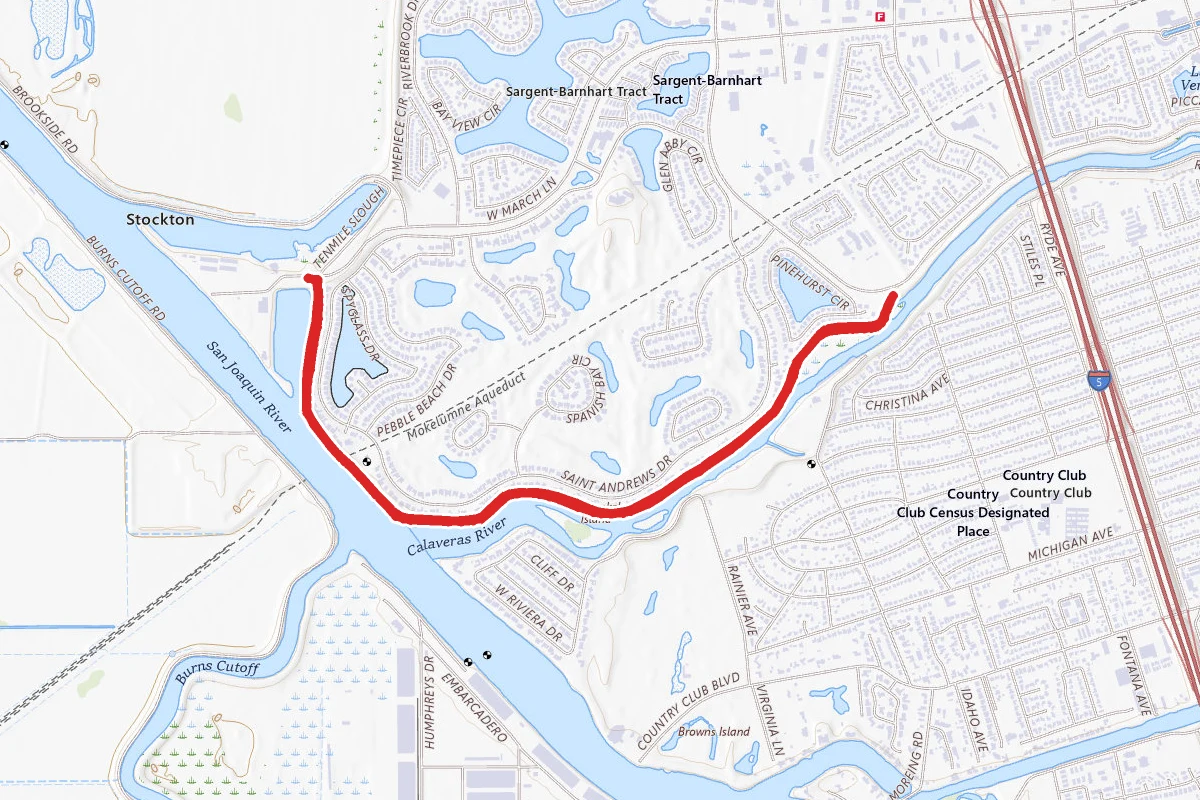 Calaveras River Pedestrian Path