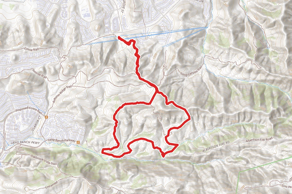 Long Canyon Trail to Lang Ridge Loop