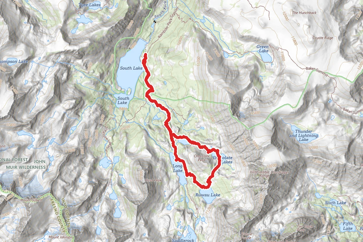 Chocolate Lakes Loop Trail