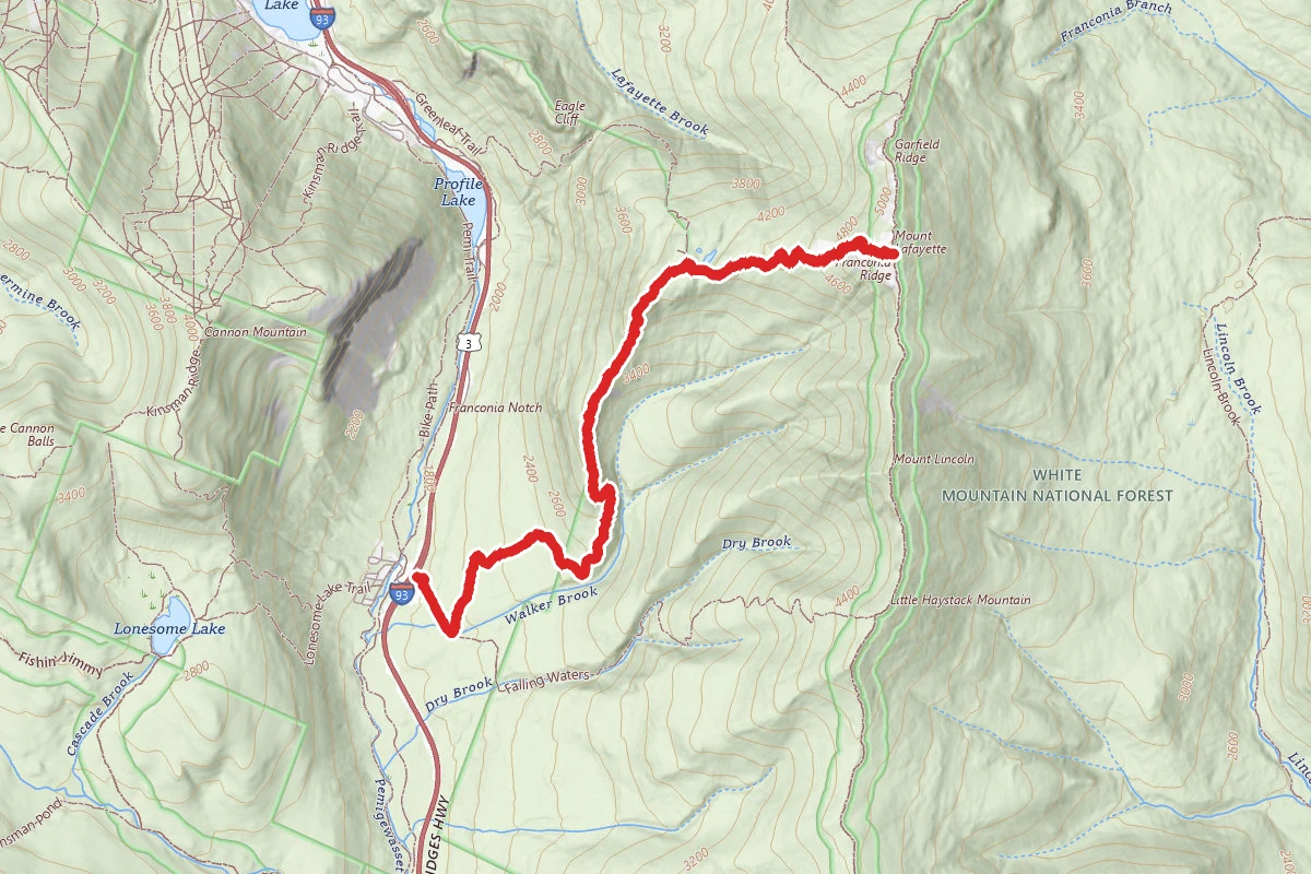 Mount Lafayette via Old Bridle Path