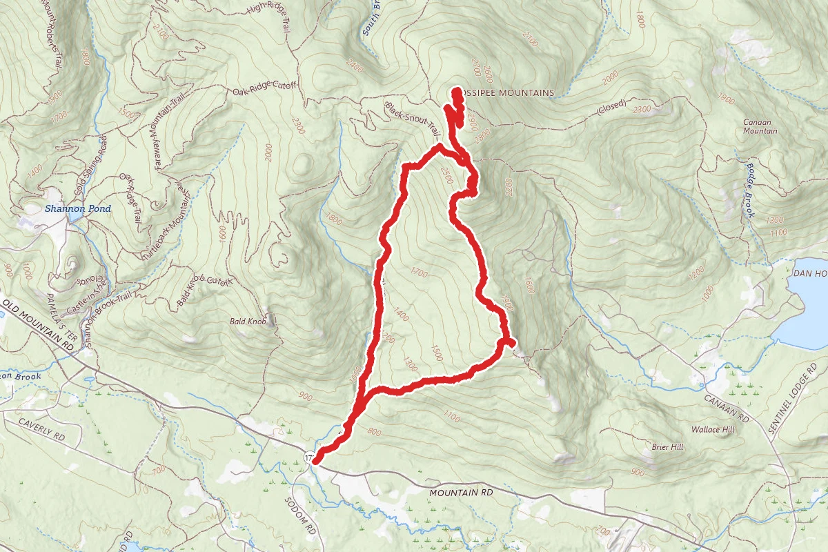 Mount Shaw, Black Snout and Big Ball Mountain Loop