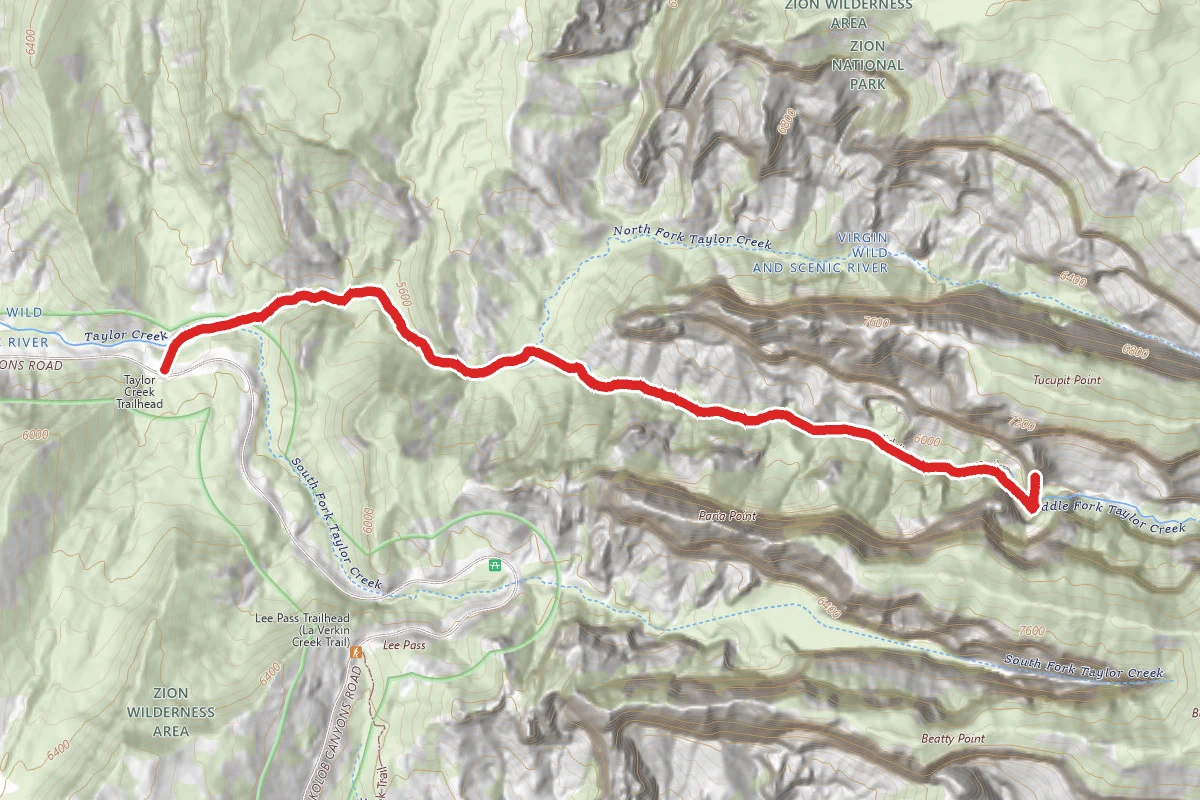 Middle Fork Taylor Creek Trail