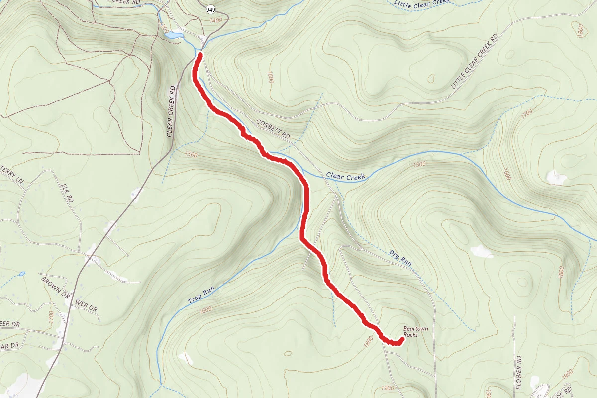 Beartown Rocks Trail