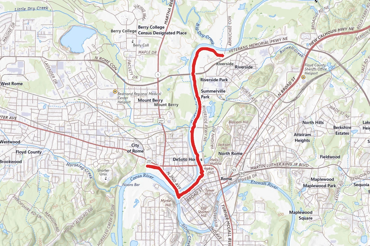 Oostanaula River Heritage Trail