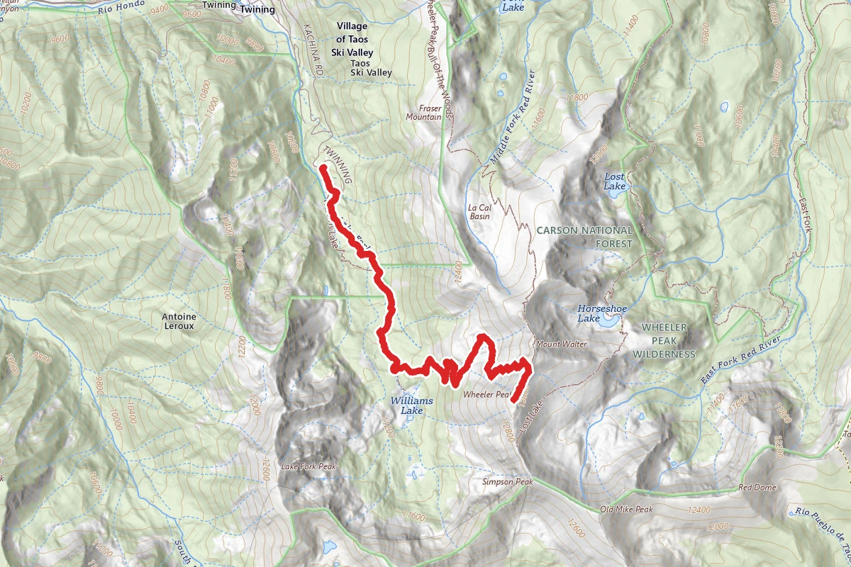 Wheeler Peak via Williams Lake Trail