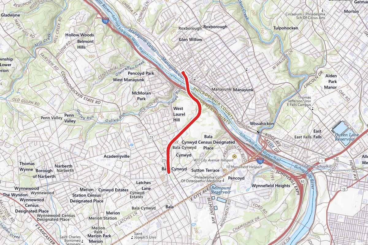 Cynwyd Heritage Trail from Manayunk