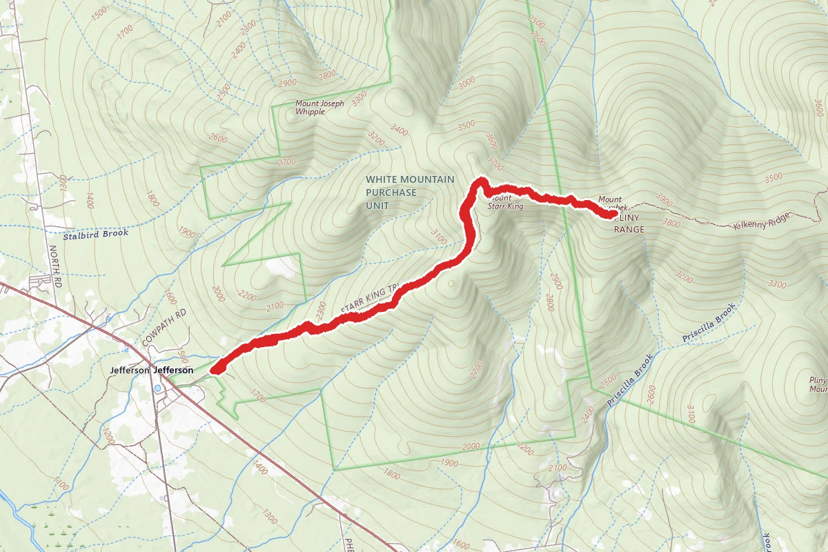 Mount Waumbek and Mount Starr King Trail