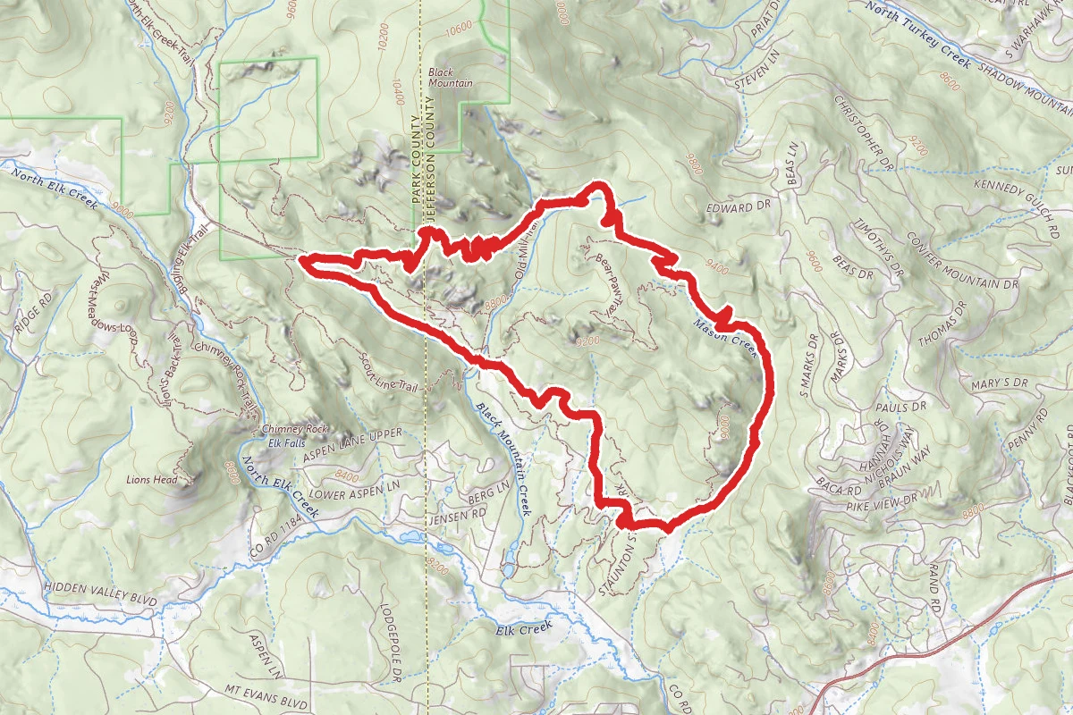 Staunton Ranch Trail to Mason Creek Trail Loop