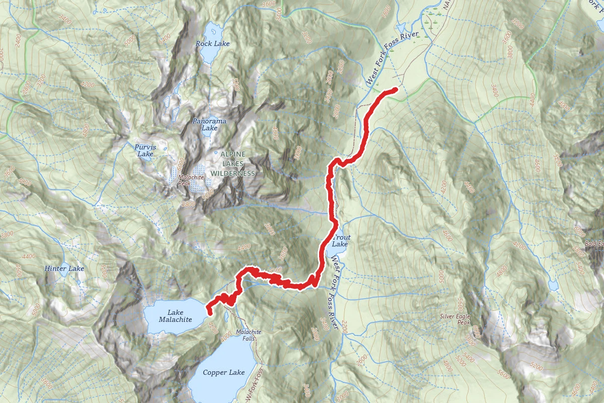 Malachite Lake via West Fork Foss Lakes Trail