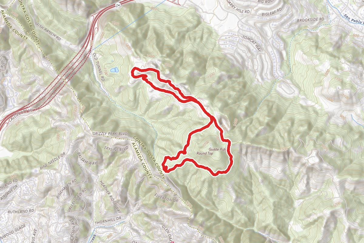 Round Top Loop Trail to Volcanic Trail Loop