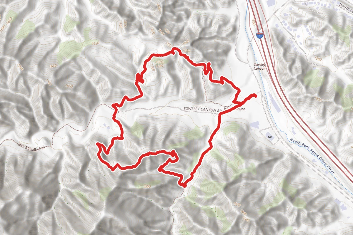 Elder Loop to Towsley Canyon Short Loop
