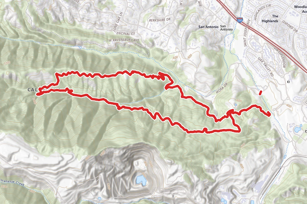 PG&E, Upper Wildcat, High Meadow and Coyote Trail Loop