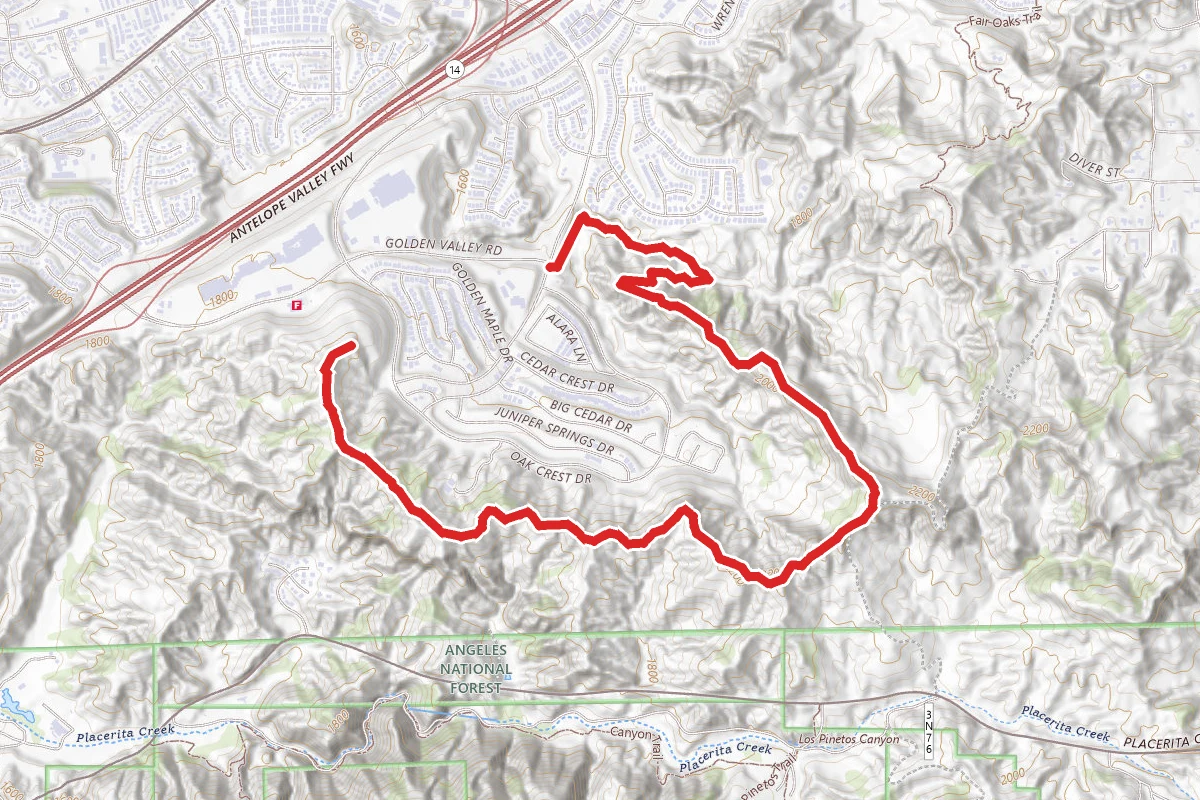 Nadeau to Placerita Trail