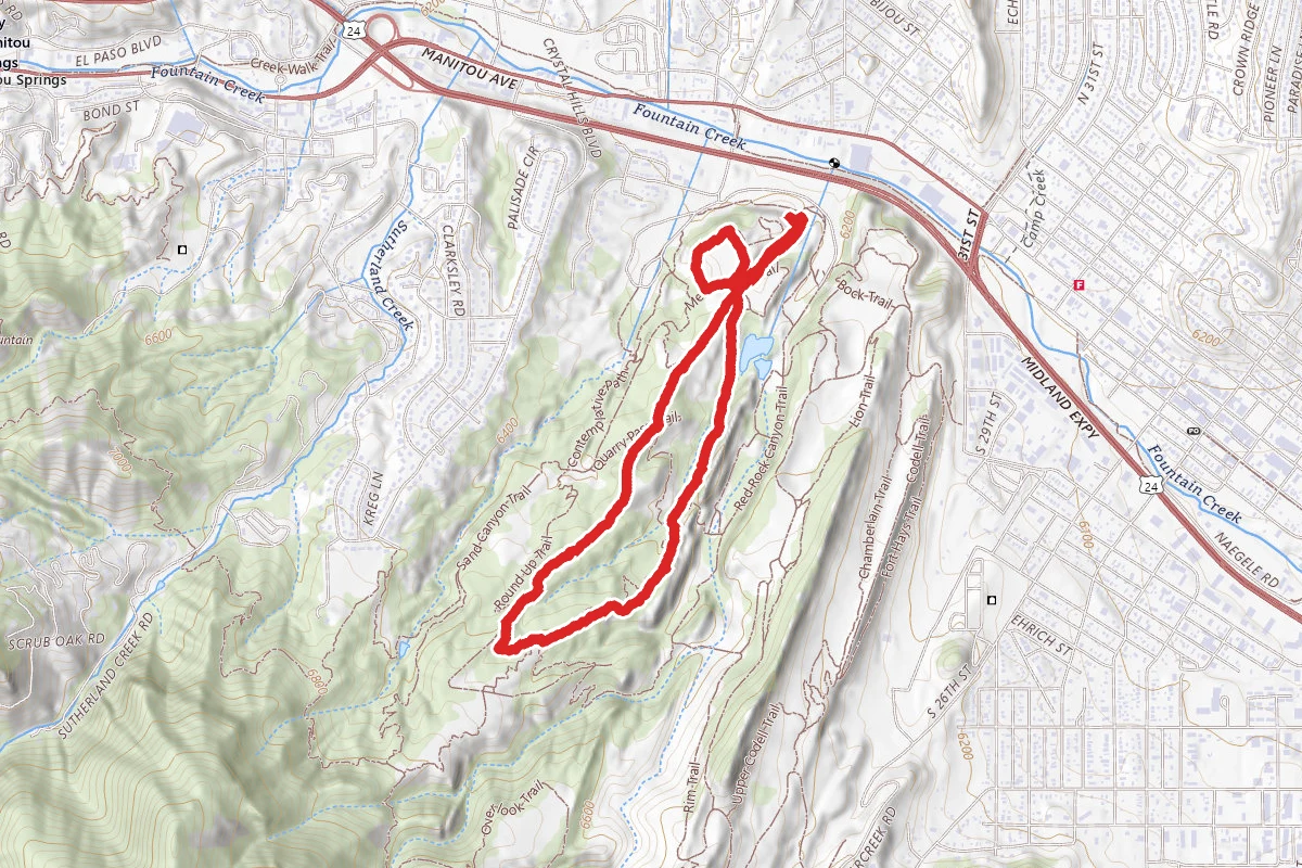 Greenlee and Mesa Loop to Off Leash Dog Area