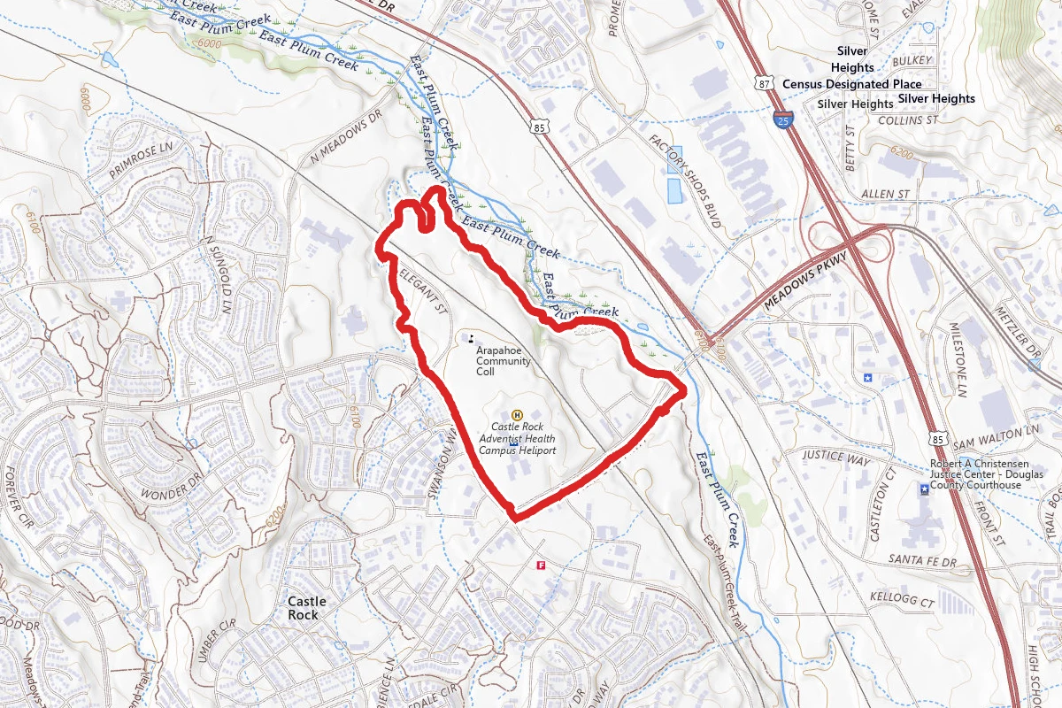 East Plum Creek Meadows Loop Trail