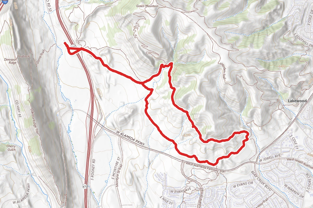 Green Mountain and Rooney Trail Loop
