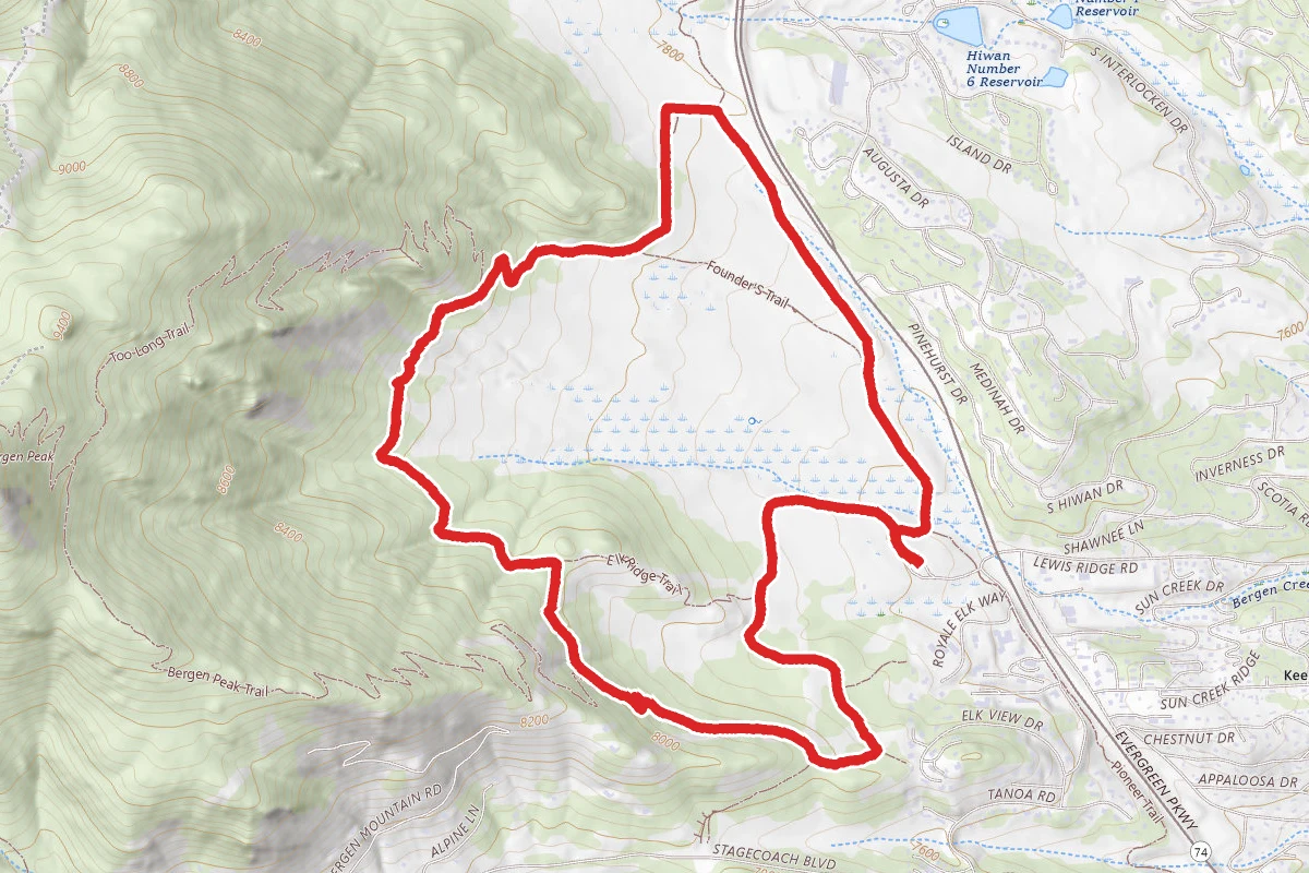 Painter's Pause, Meadow View and Sleepy S Trail Loop