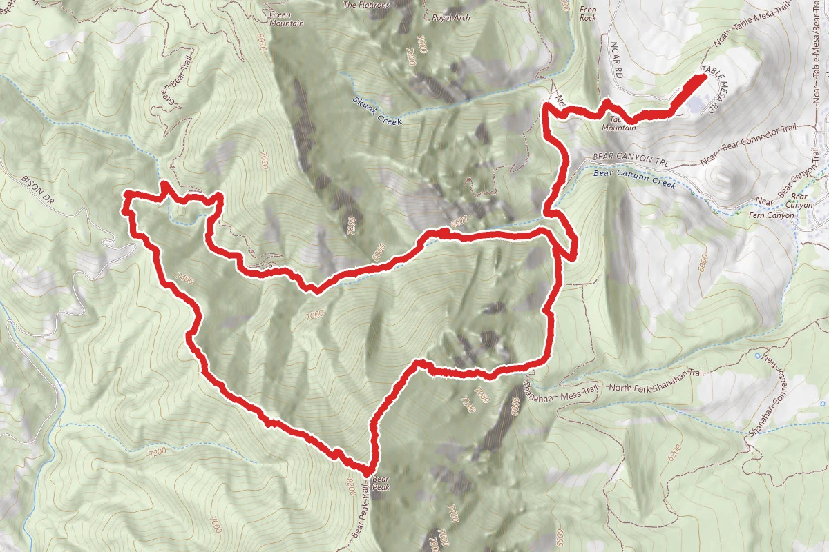 Bear Peak Canyon Loop Trail