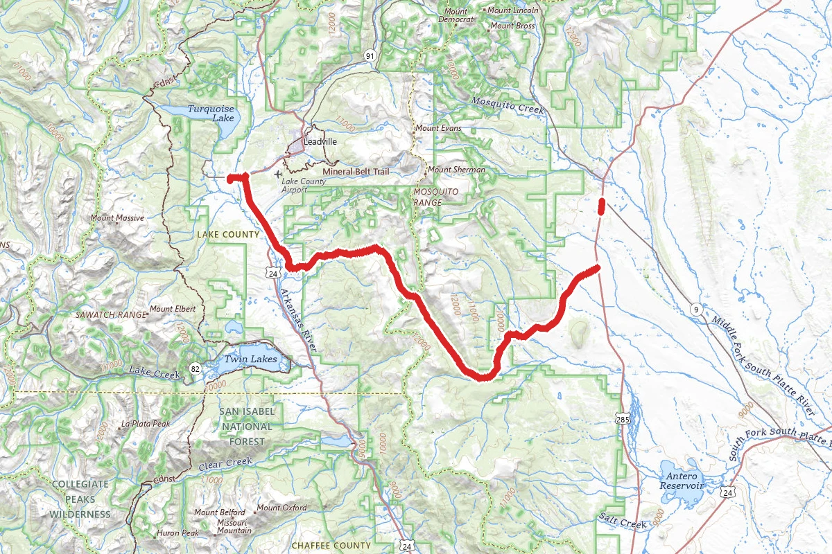 Weston Pass OHV Road