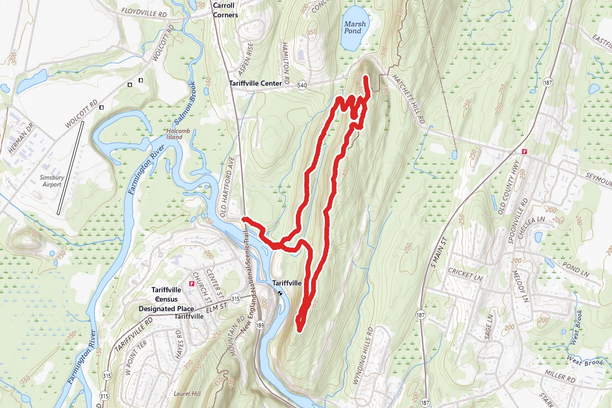 Metacomet Trail Blue Blaze Loop