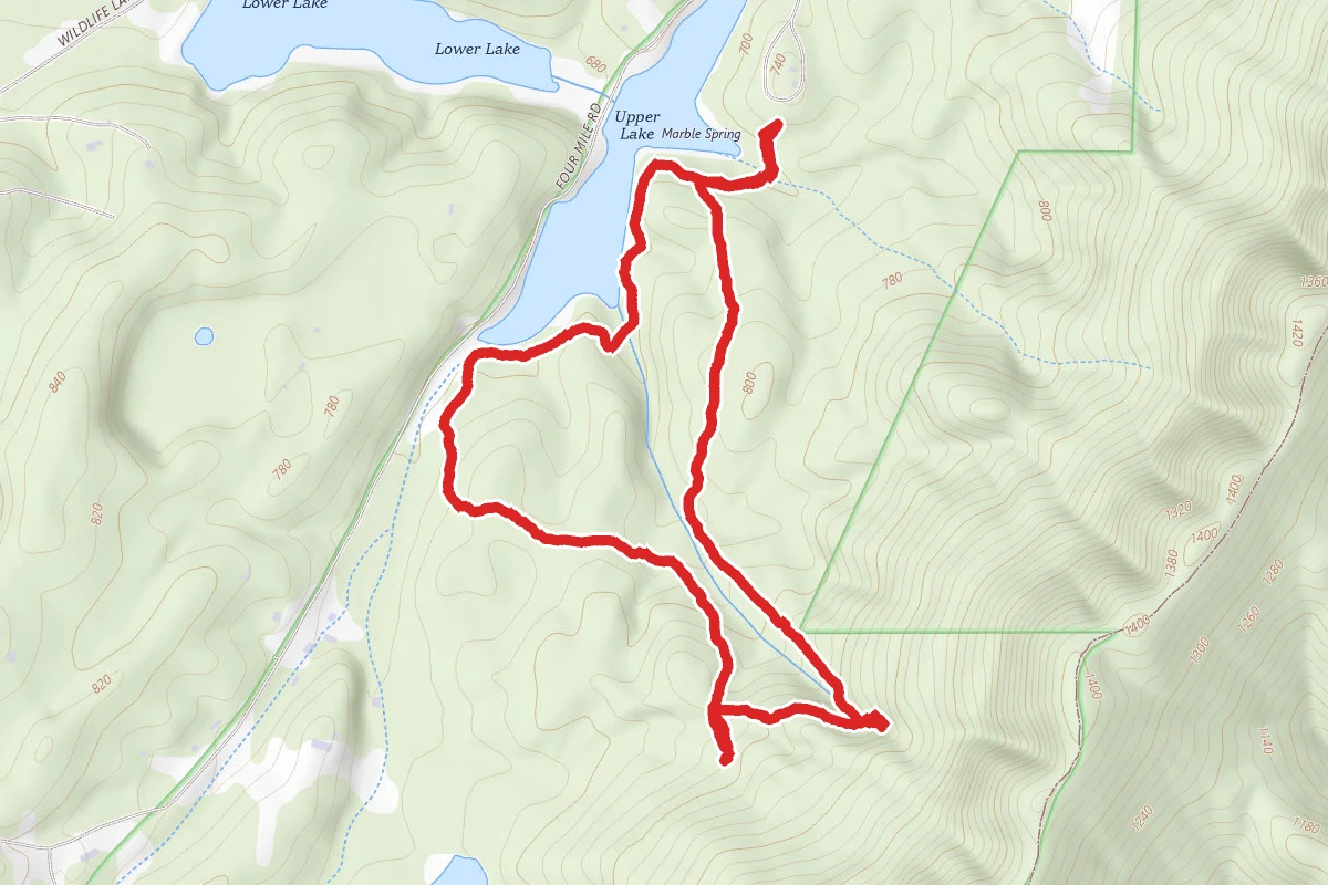 Marble Mine Trail to Lake Loop