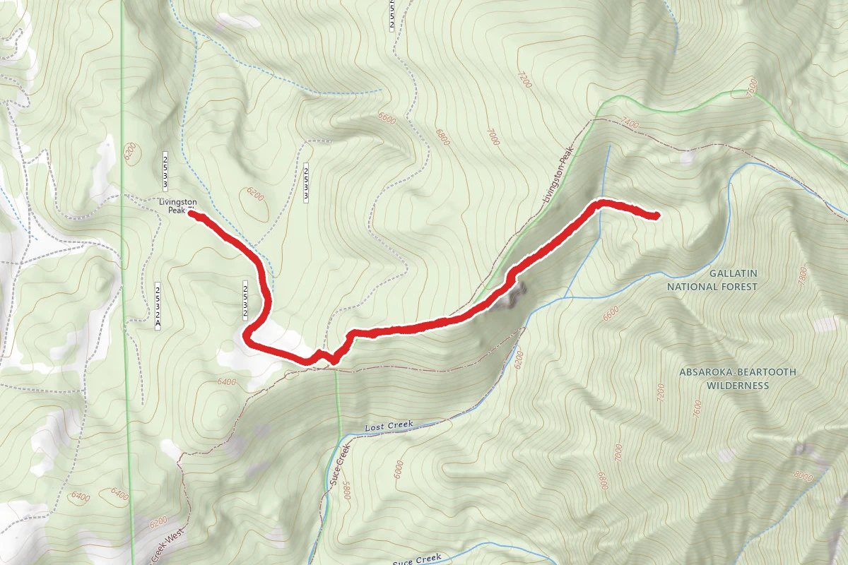 Livingston Peak Trail