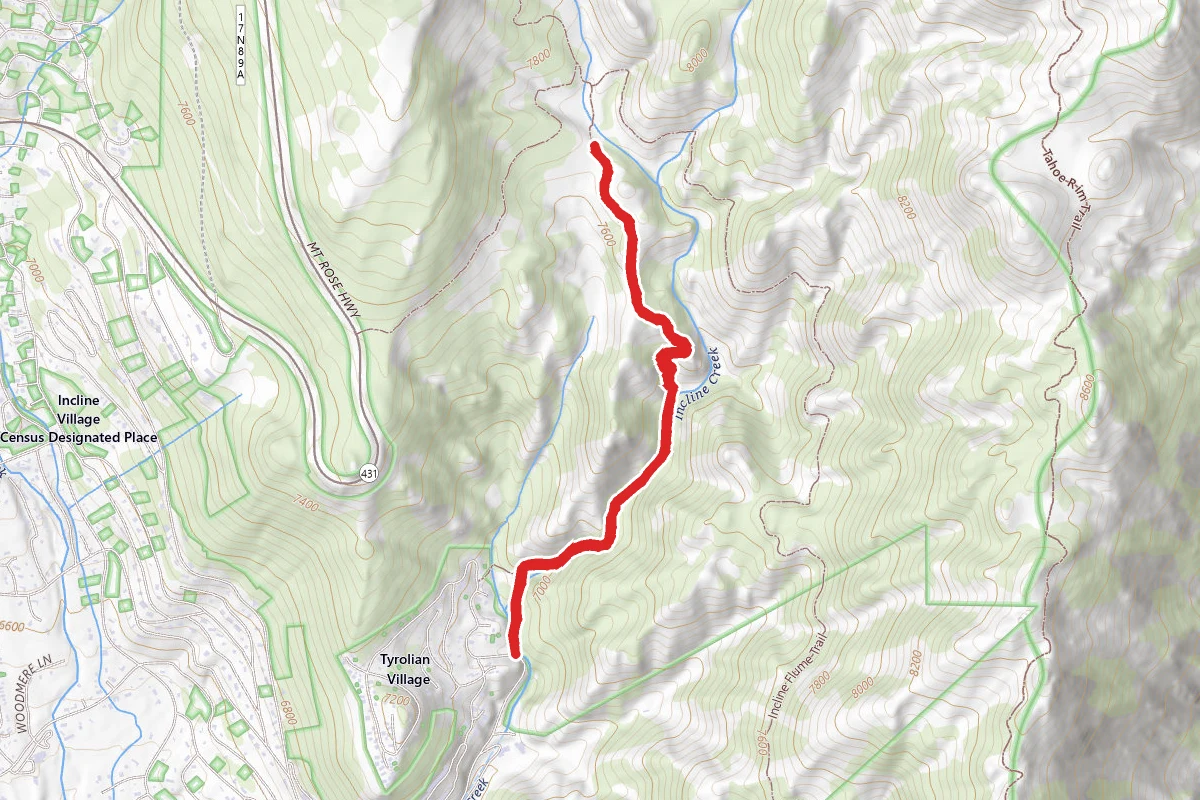 Diamond Peak Ski Resort Trail
