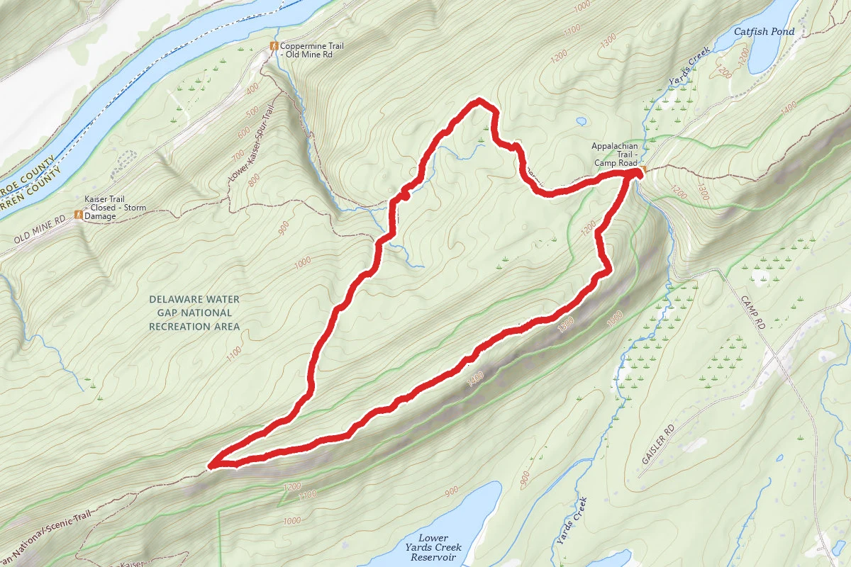 Appalachian, Kaiser, and Coppermine Trails Loop