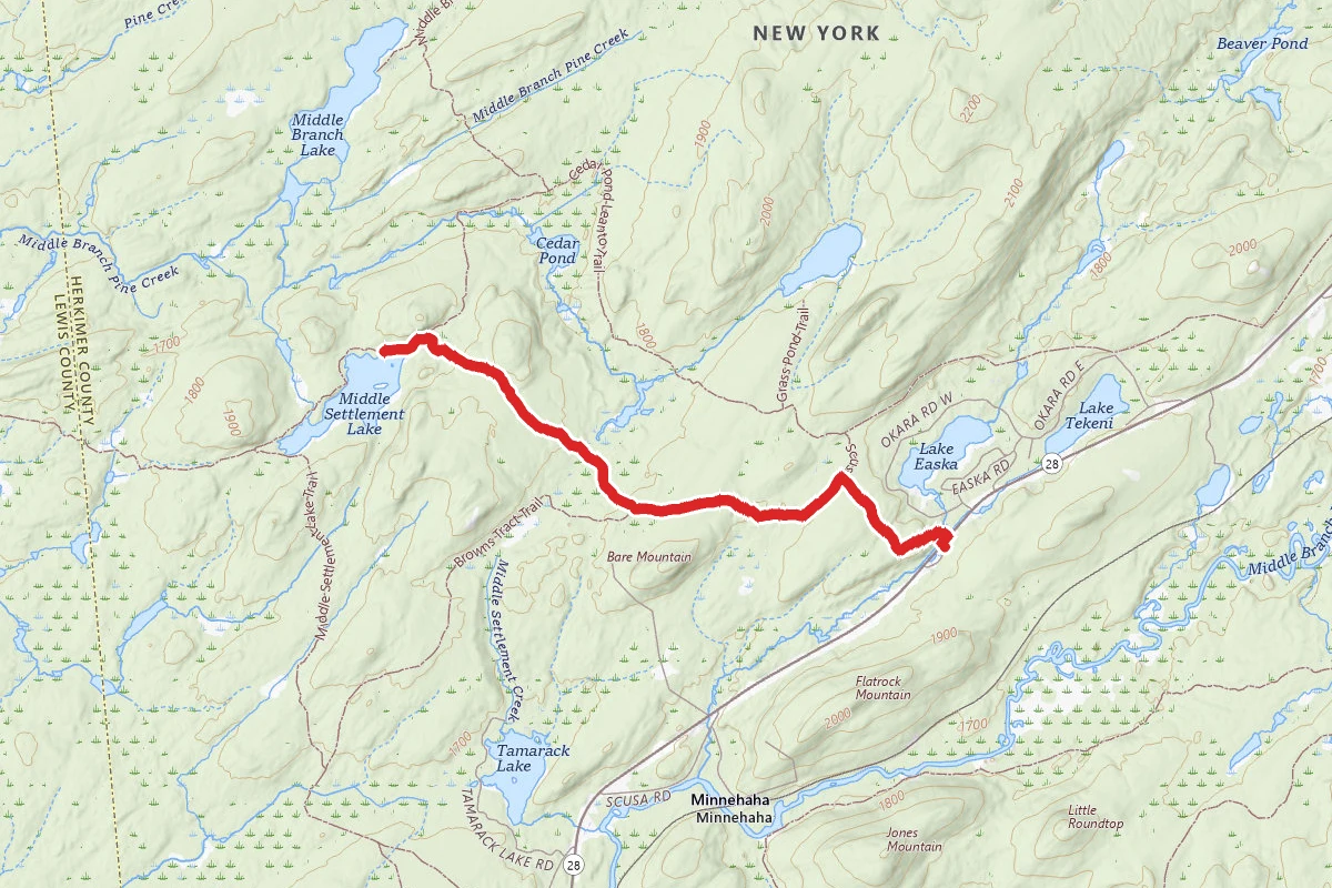 Middle Settlement Lake Trail