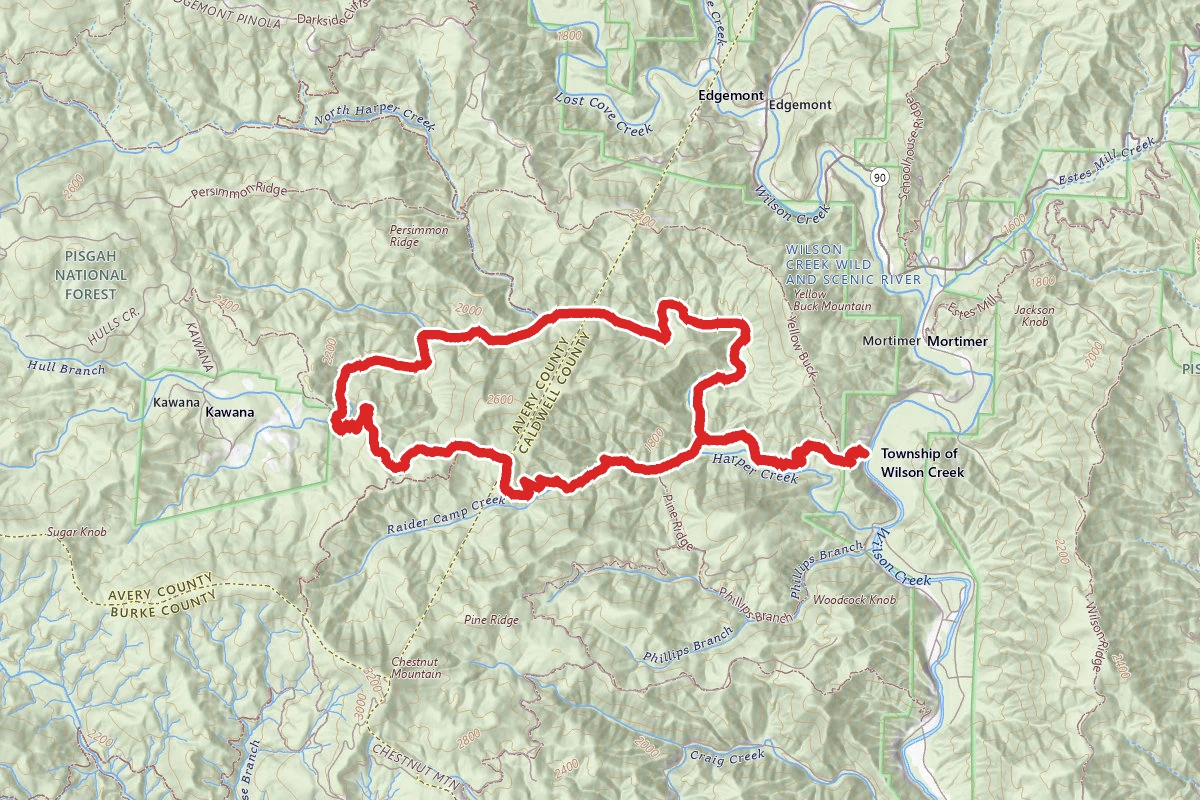 Harper Creek Trail and Raider Camp Creek Trail Loop