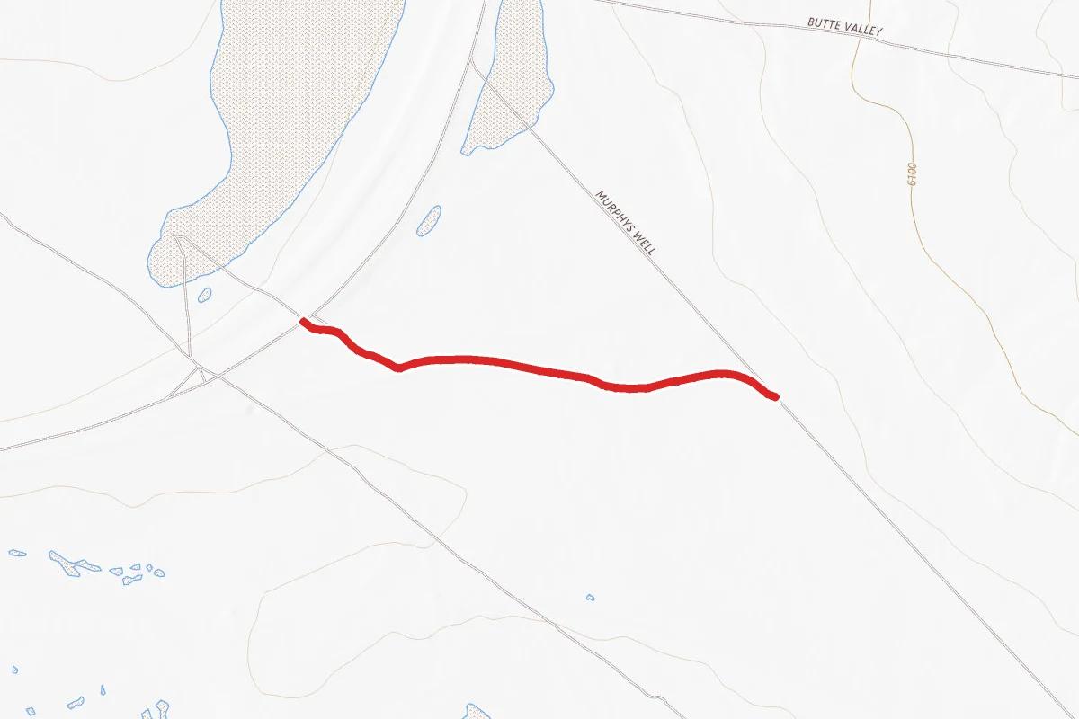 Murphys Well route map