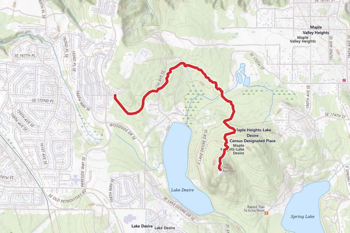 Cedar Mountain via McGarvey Trail West