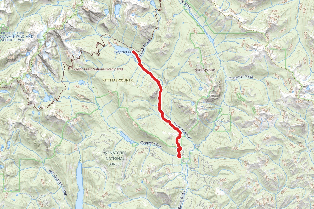 Waptus Lake via Waptus River Trail