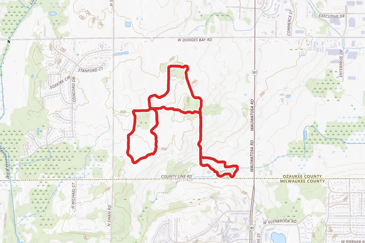 Harvey's Woods, Farmstead Woods, and Gengler Woods Loop Trail
