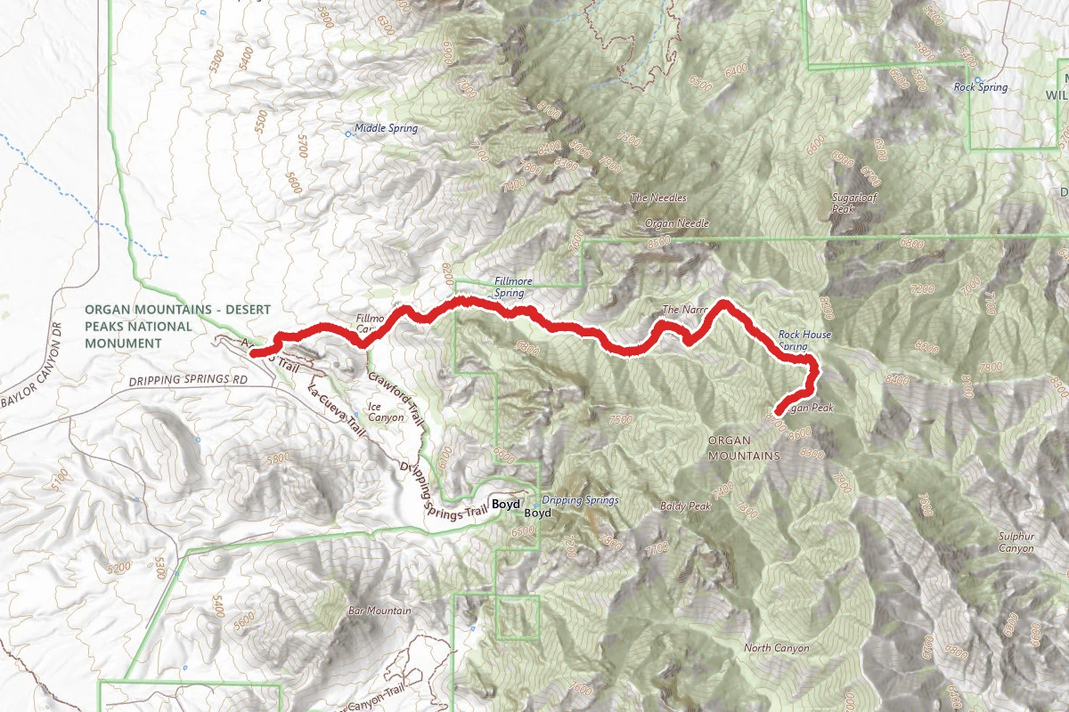 Organ Peak Trail