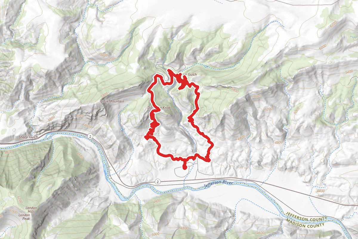 Danmore Gypsum Mine, Middle View and Eastside Trail Loop