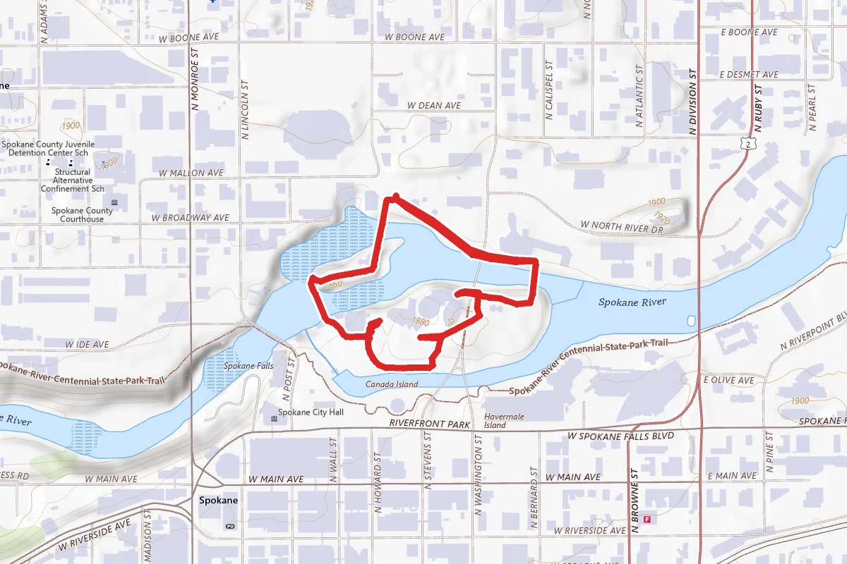 Spokane Falls Trail
