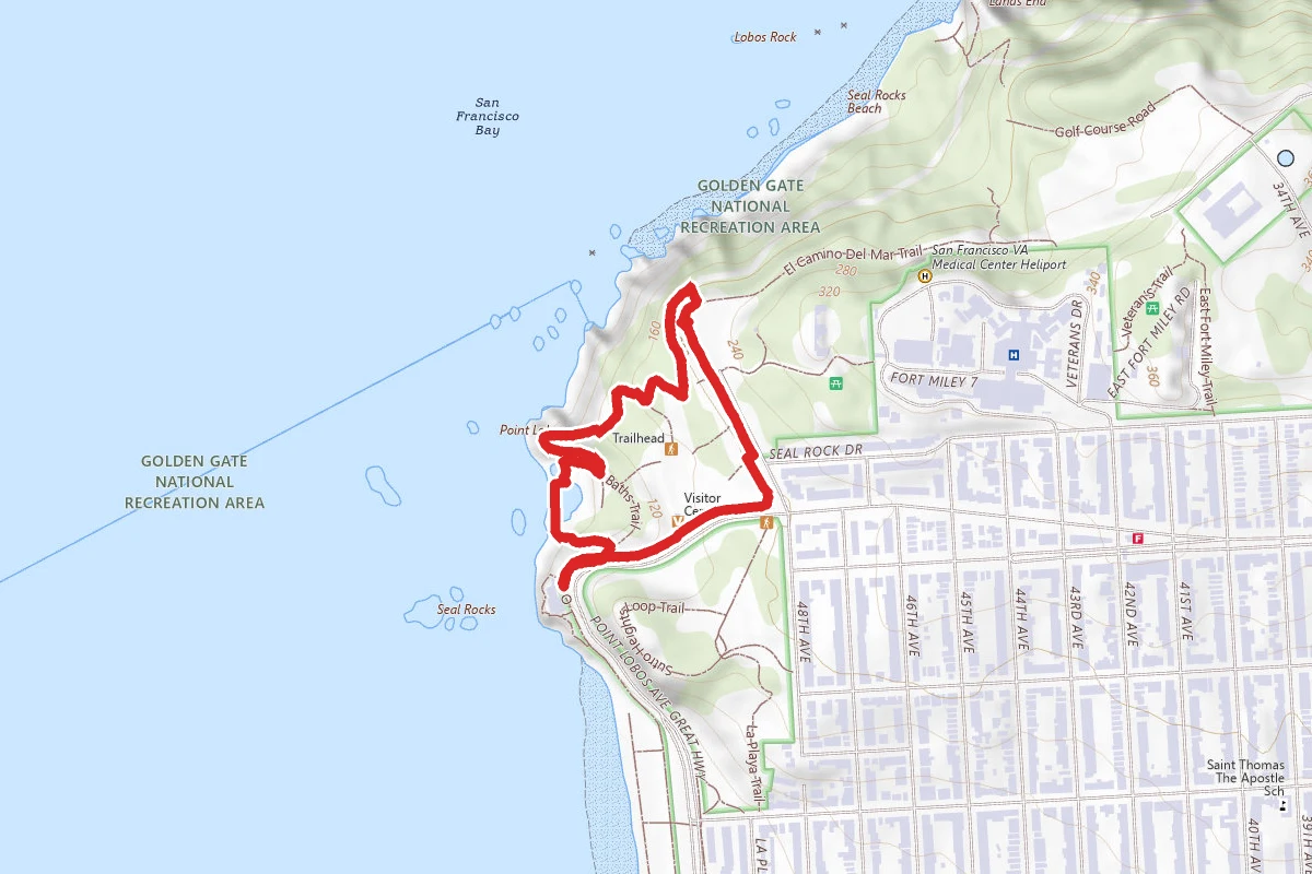 Cliff House Walk at Land's End Trail