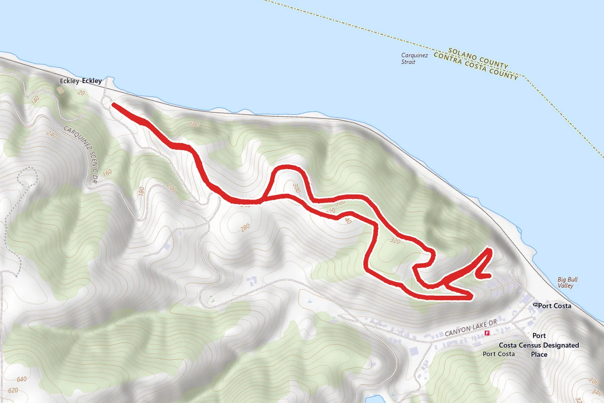 Carquinez Loop Overlook Trail and Bull Valley Trail