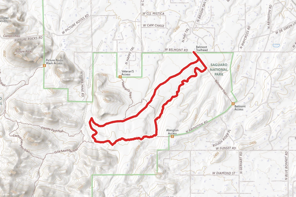 Vertical Cliffs Trail to Abington Trail Loop
