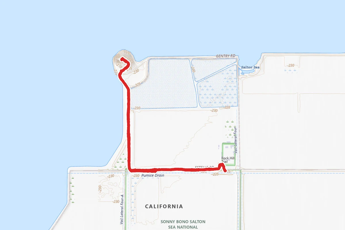 Salton Sea - Rock Hill Trail