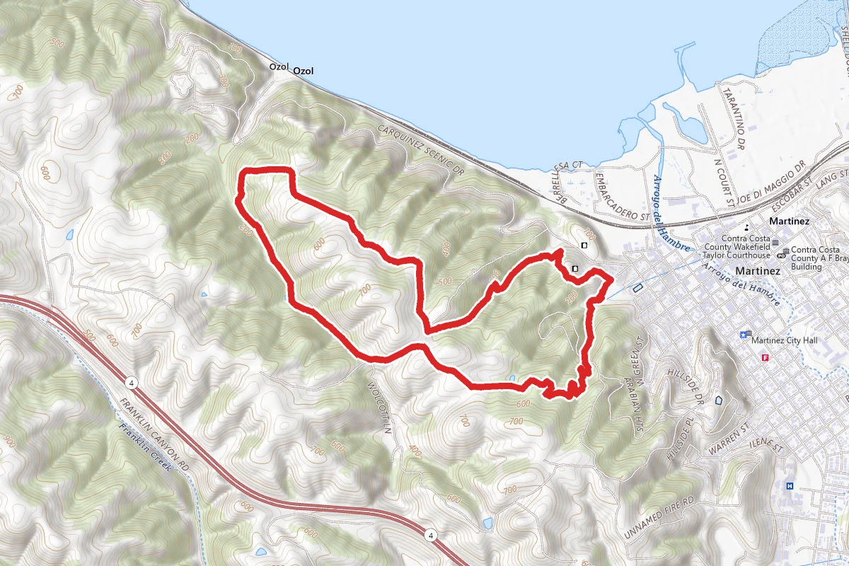 Rankin Park Trail to Franklin Ridge Loop